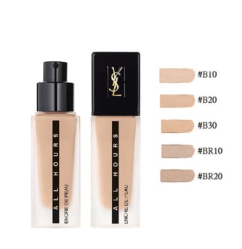 ysl 粉底液色號|恆久完美無瑕持妝粉底 I 不脫妝持久粉底.